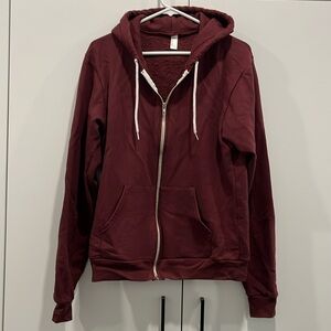 American Apparel zip front hoodie